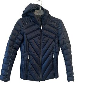 BCBGeneration Navy Puffer Jacket